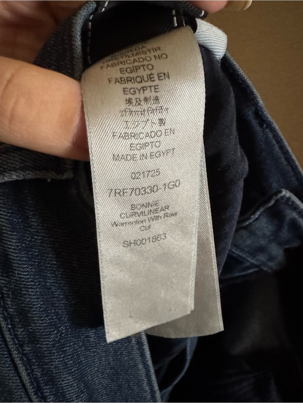 7 FOR ALL MANKIND - Bonnie curvilinear raw cut jeans size 28 dark blue barrel - Picture 9 of 10